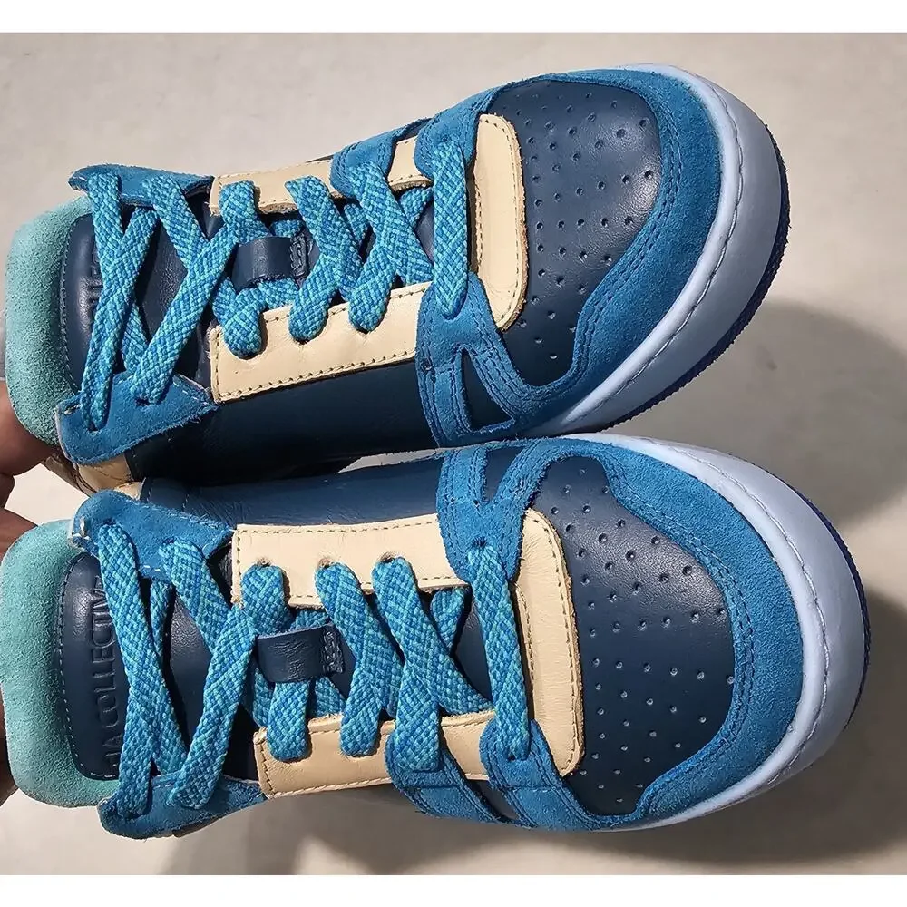 Sia Collective Vulture Sneakers Men's Size 5 Blue Teal Tan Used